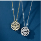 Darzeen™ Four-Leaf Clover Heart Pendant Necklace | قلادة قلب البرسيم رباعي الأوراق